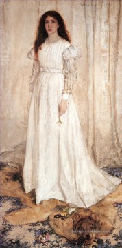 Symphonie en blanc No1La Blanche James Abbott McNeill Whistler Peinture à l'huile
